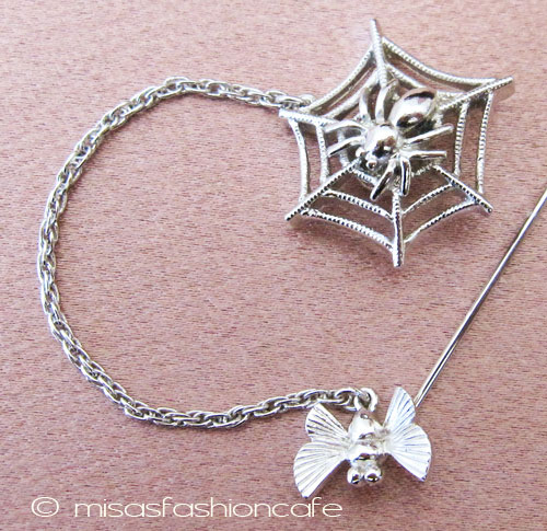 （画像用） Ｔｒｉｆａｒｉ　 トリファリ 蜘蛛の巣　ブローチ