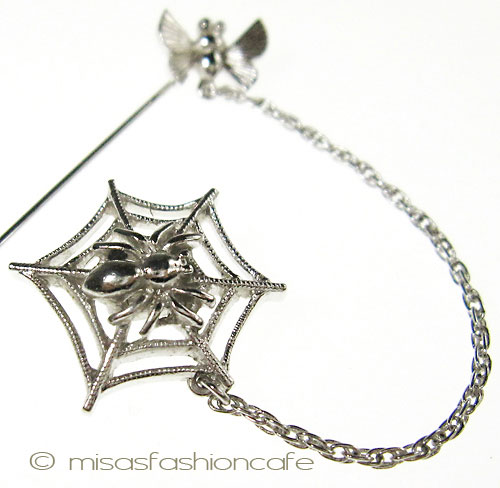 （画像用） Ｔｒｉｆａｒｉ　 トリファリ 蜘蛛の巣　ブローチ