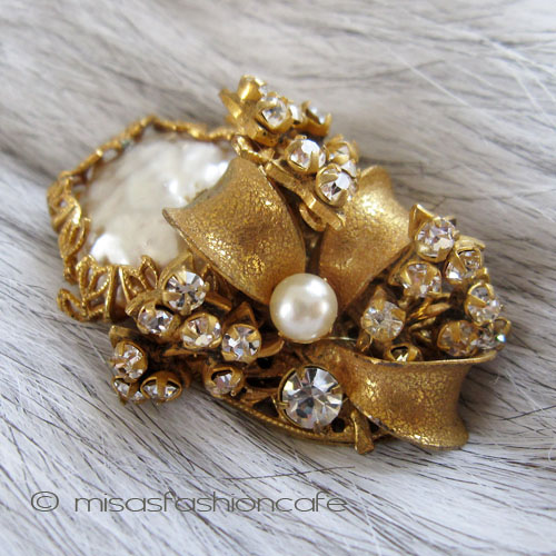 （画像用） Miriam Haskell ミリアムハスケル ブローチ