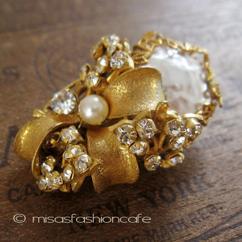 （画像用） Miriam Haskell ミリアムハスケル ブローチ