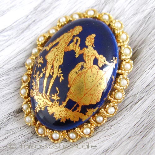 （画像用） フランス製 アートブローチ