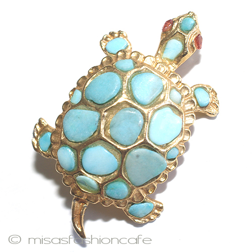 （画像用） ＳＷＯＢＯＤＡ・スワボダ 天然石ターコイズのカメ