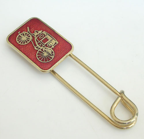 （画像用） エナメル馬車ブローチ