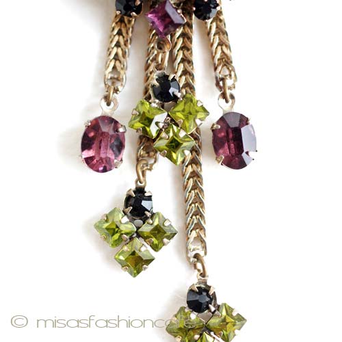 （画像用） アンティーク　ブローチ 　ジュエル・タッセル