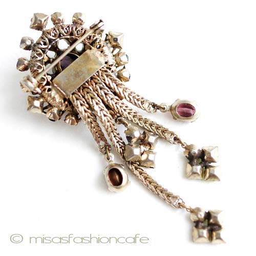 （画像用） アンティーク　ブローチ 　ジュエル・タッセル