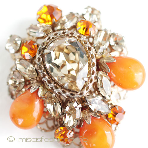 （画像用） Ｒｅｇｅｎｃｙ　ブローチ アートグラスのつぼみ