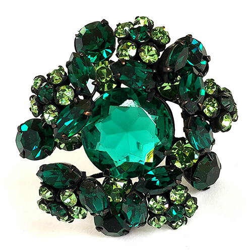 （画像用） Regencyリージェンシー クリスタルお花ブローチ