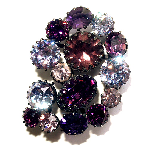 （画像用） Austria　オーストリア製 クリスタル　ブローチ