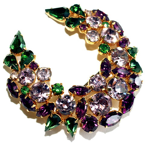 （画像用） オーストリア製ブローチ クリスタルのリース