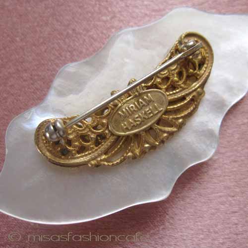 （画像用） Miriam Haskell ミリアムハスケル ブローチ