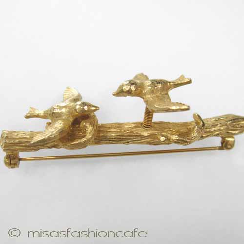 （画像用） （可動式）鳥ブローチ