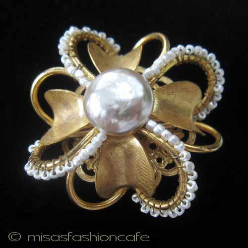 （画像用） Miriam Haskell ミリアムハスケル ブローチ