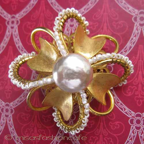 （画像用） Miriam Haskell ミリアムハスケル ブローチ