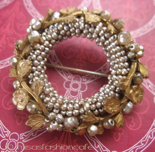 （画像用） Miriam Haskell ミリアムハスケル ブローチ