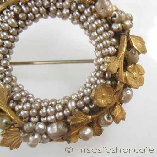 （画像用） Miriam Haskell ミリアムハスケル ブローチ