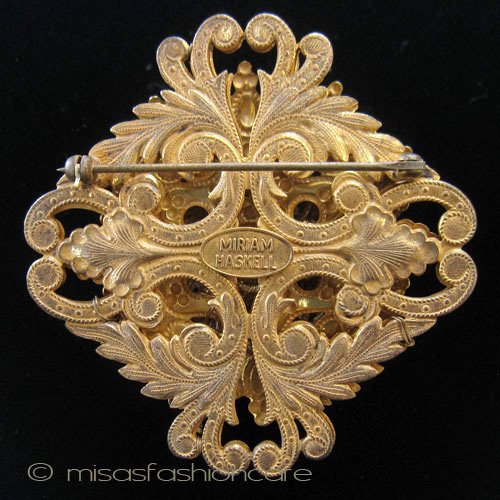 （画像用） Miriam Haskell ミリアムハスケル ブローチ