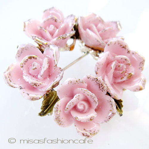 （画像用） ＣＯＲＯ　ブローチ　 　ローズ　リース