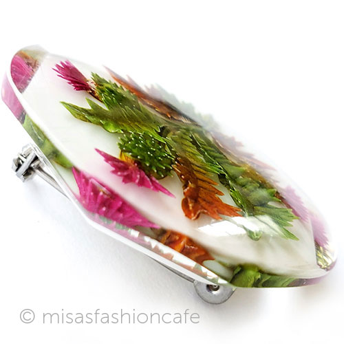 （画像用） ヴィンテージジュエリー アザミの花　ブローチ