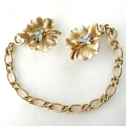 （画像用） クラウンTrifari ２wayブローチセット