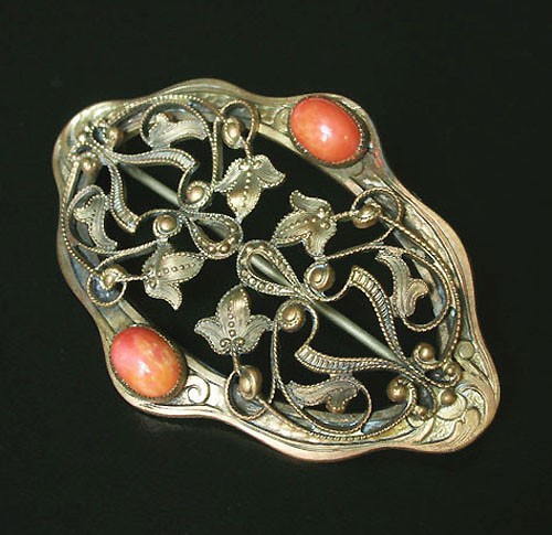 （画像用） アールヌーヴォー　ブローチ