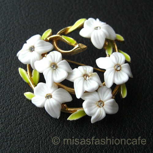 （画像用） ART アート刻印　 フラワーガーデン ブローチ