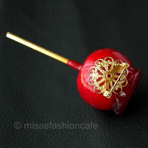 （画像用） Coro りんご飴　ブローチ