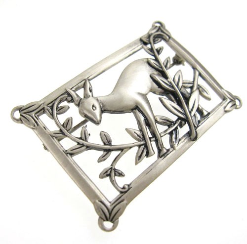 （画像用） スターリングシルバー Coro　鹿　ブローチ