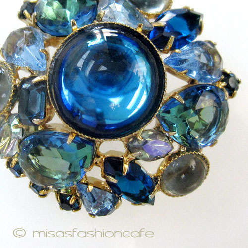 （画像用） アートグラス　ブローチ