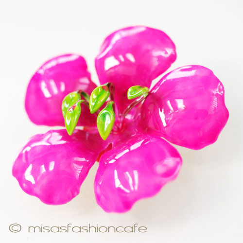 （画像用） Original By Robert　 エナメルお花ブローチ