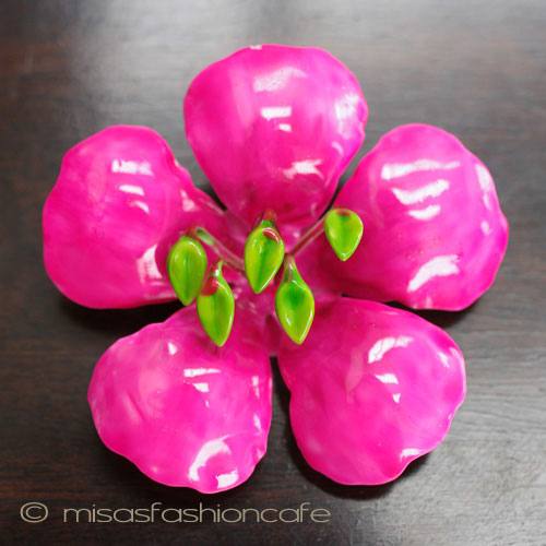 （画像用） Original By Robert　 エナメルお花ブローチ