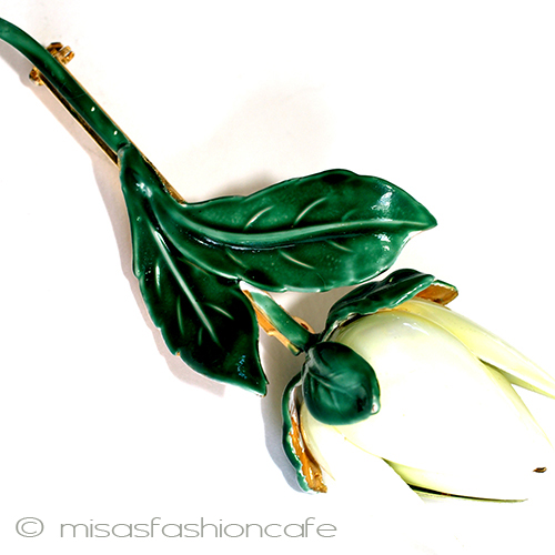 （画像用） ＳＡＮＤＯＲ　花ブローチ エナメル・チューリップ