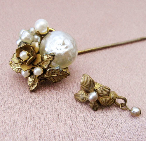 （画像用） Miriam Haskell ミリアムハスケル ブローチ