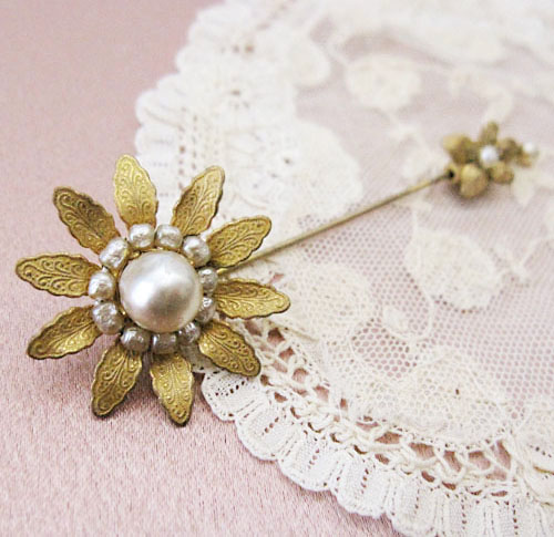 （画像用） Miriam Haskell ミリアムハスケル ブローチ