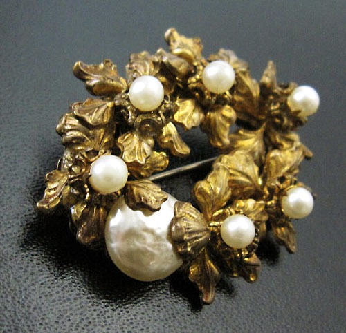 （画像用） Miriam Haskell ミリアムハスケル ブローチ