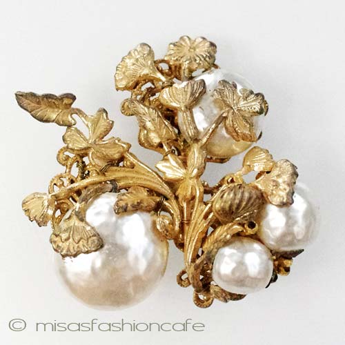 （画像用） Miriam Haskell ミリアムハスケルブローチ