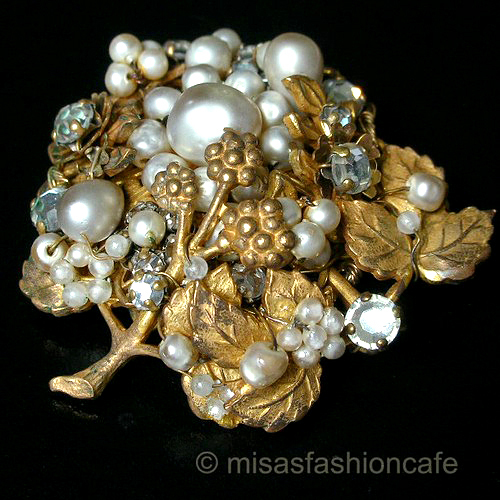 （画像用） Robert DeMarioNYC バロックパールブローチ