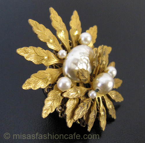 （画像用） Miriam Haskell ミリアムハスケル ブローチ