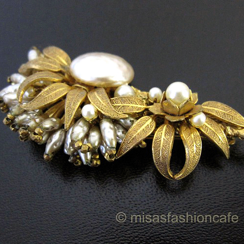 （画像用） Miriam Haskell ミリアムハスケル ブローチ