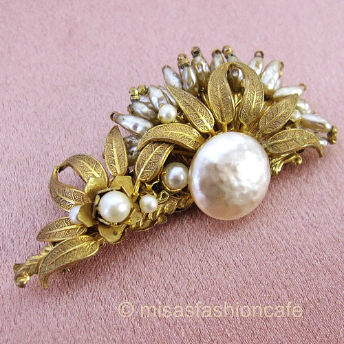 （画像用） Miriam Haskell ミリアムハスケル ブローチ