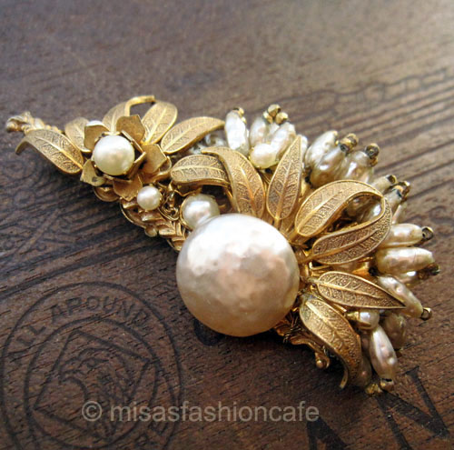 （画像用） Miriam Haskell ミリアムハスケル ブローチ