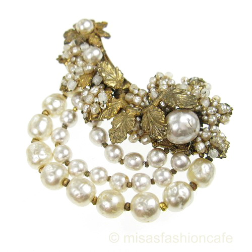 （画像用） Miriam Haskell ミリアムハスケル ブローチ