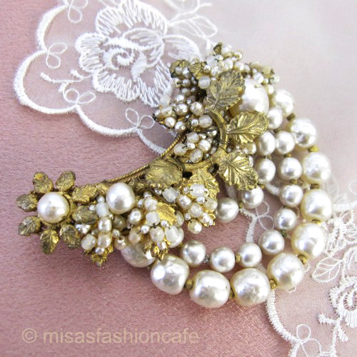 （画像用） Miriam Haskell ミリアムハスケル ブローチ