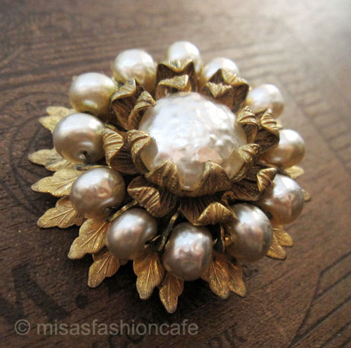 （画像用） Miriam Haskell ミリアムハスケル ブローチ