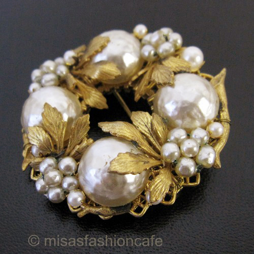 （画像用） Miriam Haskell ミリアムハスケル ブローチ