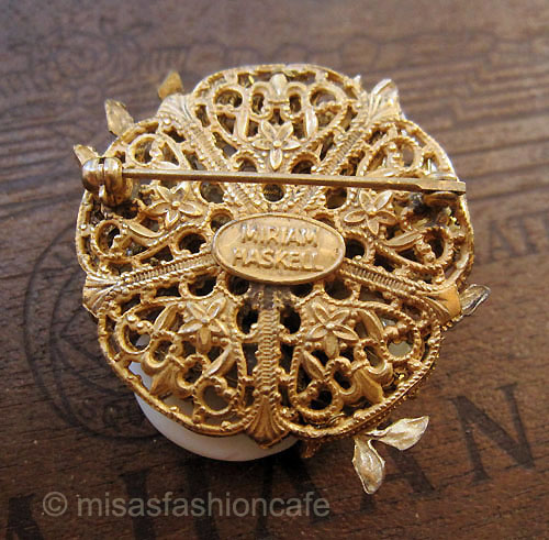 （画像用） Miriam Haskell ミリアムハスケル ブローチ