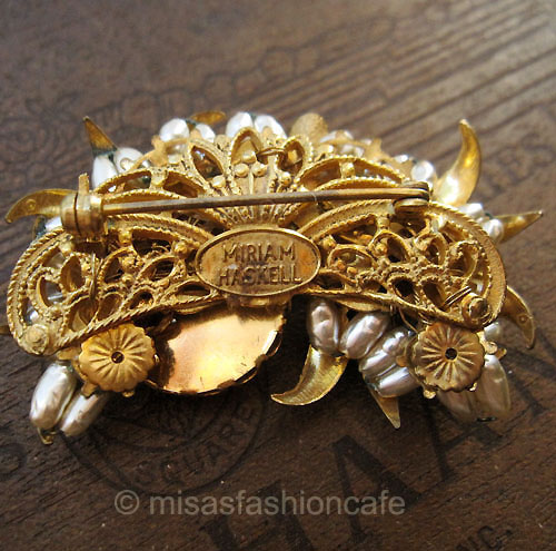 （画像用） Miriam Haskell ミリアムハスケル ブローチ