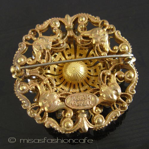 （画像用） Miriam Haskell ミリアムハスケル ブローチ