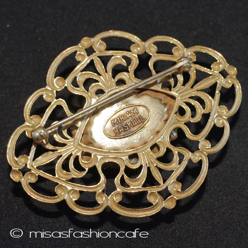 （画像用） Miriam Haskell ミリアムハスケル ブローチ