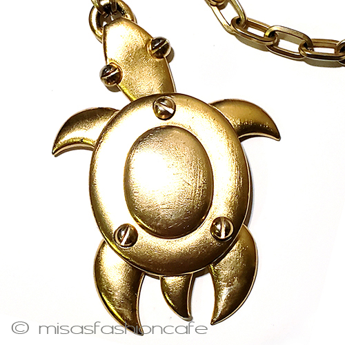 （画像用） Trifari　 トリファリ 海亀　ネックレス