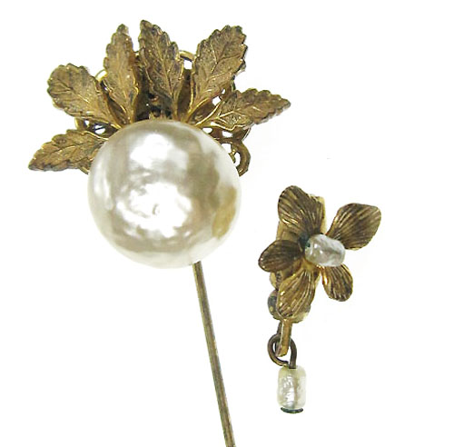 （画像用） Miriam Haskell ミリアムハスケル ブローチ